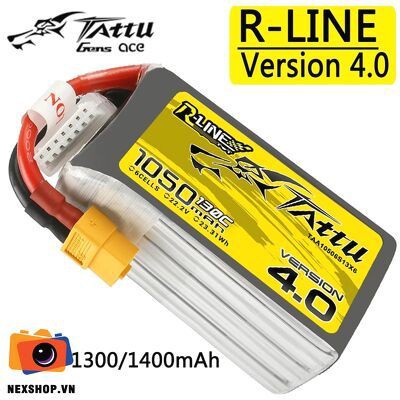 Pin Fpv TATTU R-LINE 4.0,1300mAh,130C,22.2V