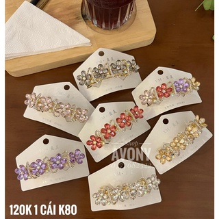 Kẹp đuôi tóc pha lê lấp lánh cao cấp hình bướm