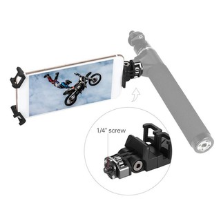 Foldable Smartphone Clip Holder Adjustable Clamp Bracket with 1/4inch Screw