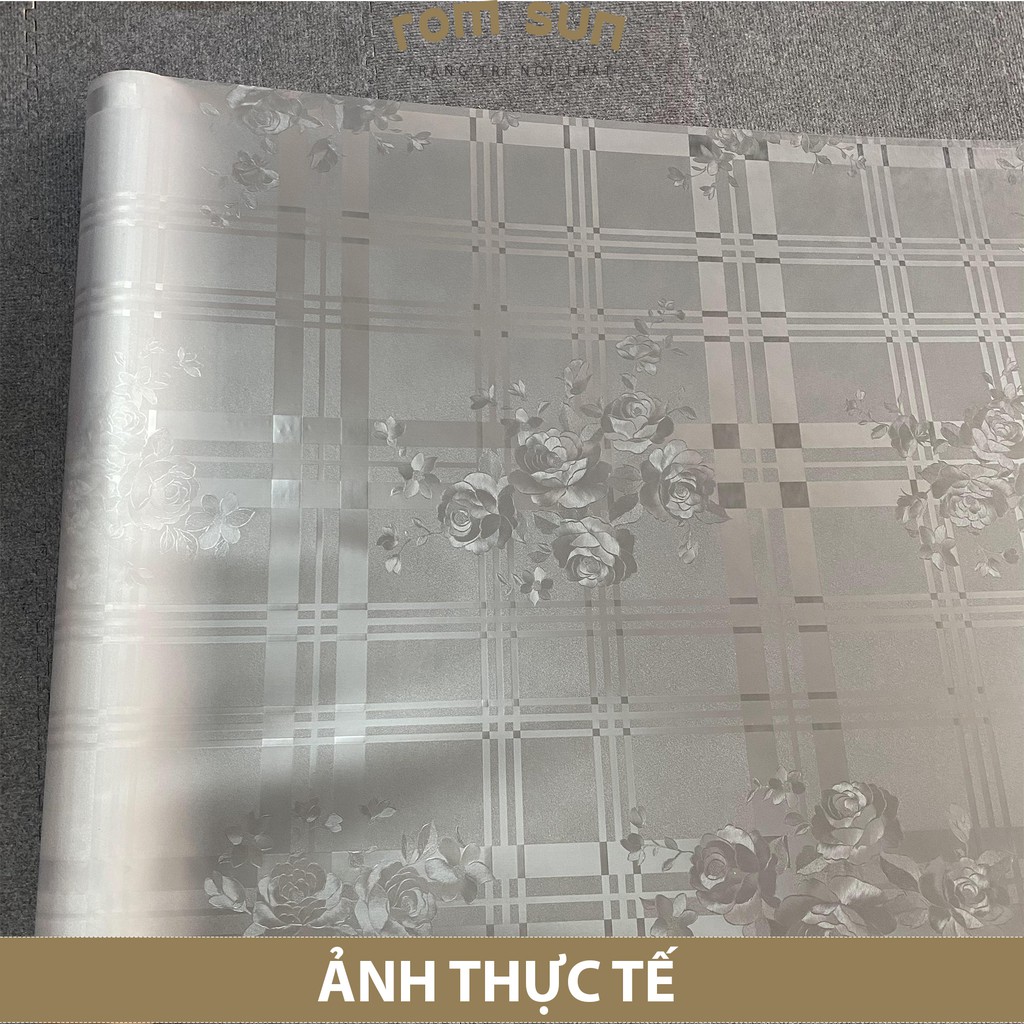 Giấy dán kính mờ dán văn phòng, Decal dán cửa kính 3D phòng tắm,phòng ngủ che nắng sẵn keo
