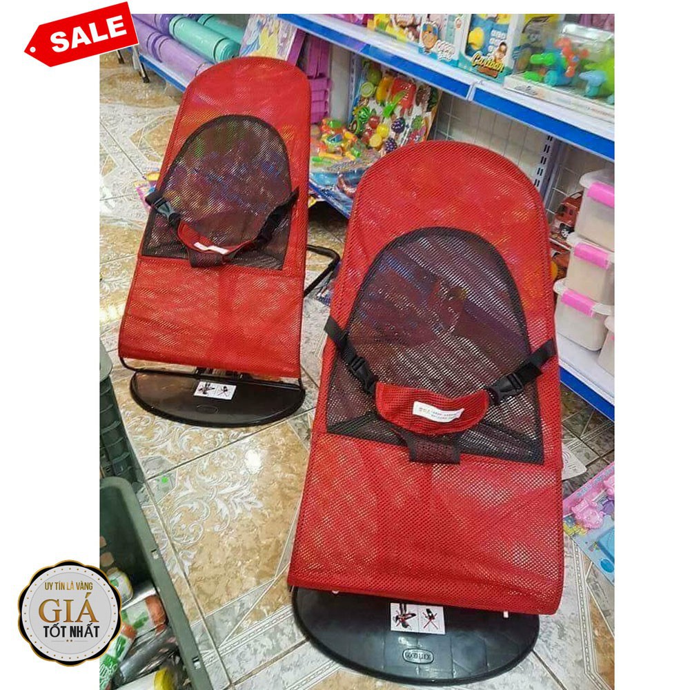 Ghế nhún tạo rung lưới thoáng khí gối đầu - ghế rung nhún đa năng cho bé nằm chơi , ngủ , uống sữa