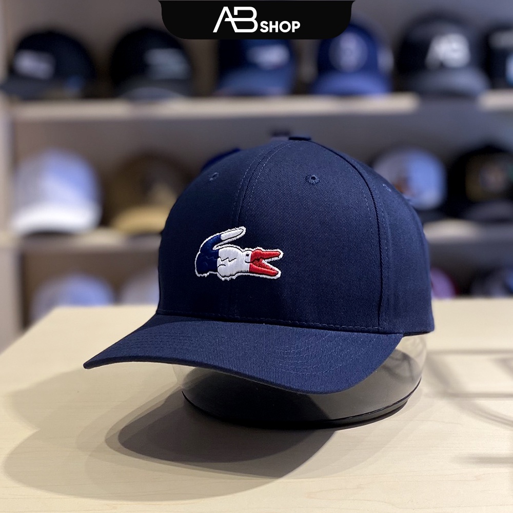 Mũ Lưỡi Trai Lacoste Cao Cấp 3 Màu Đen Trắng Xanh Navy Phối Logo AB-30202