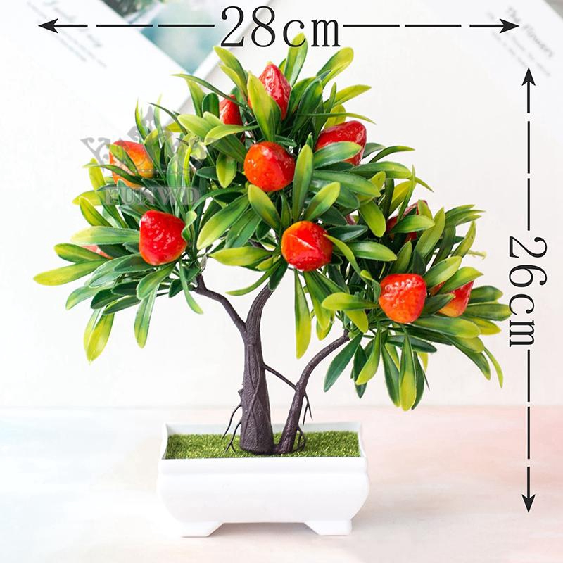Cây ăn quả nhân tạo bằng nhựa dùng để trang trí nội thất