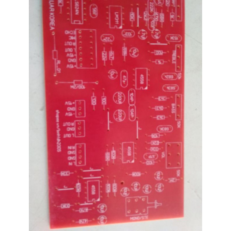 PCB echo reverb, mạch M50195.