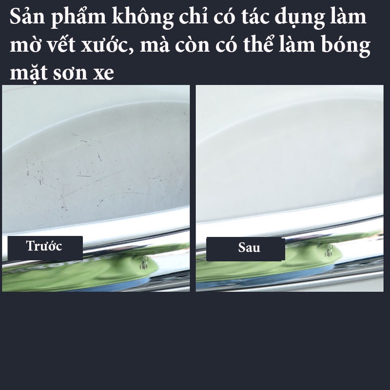 Kem Làm Mờ Vết Xước Xe Ô Tô,Xe Máy - Tặng Kèm Miếng Bọt Biển Đánh Bóng Xe