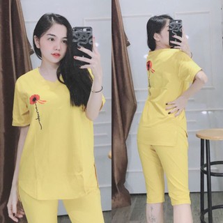 Đồ Bộ Nữ Quần Lửng Đồ Bộ Thun Đồ Bộ Mặc Nhà Đẹp