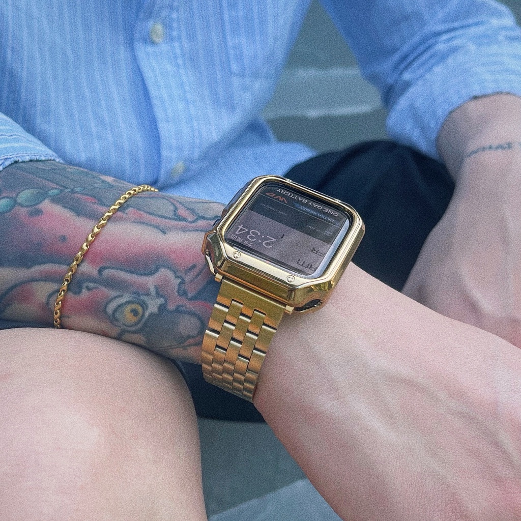Ốp bảo vệ bằng silicon chống vỡ độc đáo cho Apple Watch iWatch SE 7 6 5 4 3 2 38 41 45 40 42 44mm