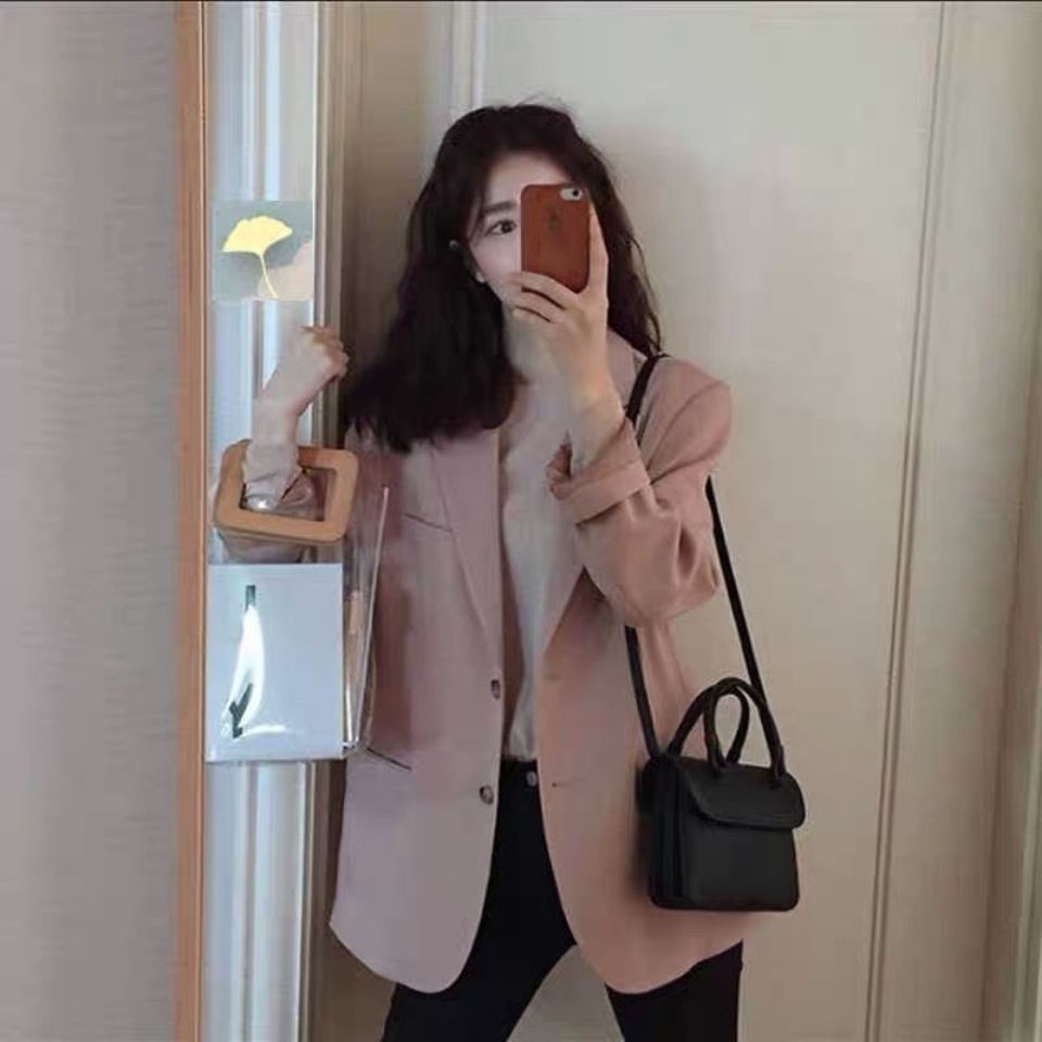 Áo khoác blazer IELGY dáng rộng phong cách Hàn Quốc thời trang 2022 xinh xắn cho nữ