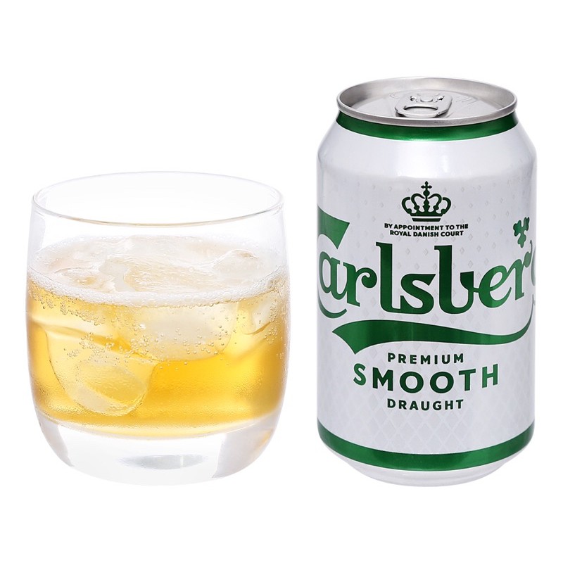 Bia Carlsberg Smooth lon - lốc 6 lon bia 330ml