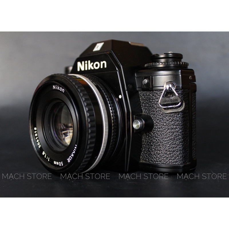 MÁY ẢNH FILM NIKON EM + LENS NIKON 50MM F/1.8 AIS Pancake