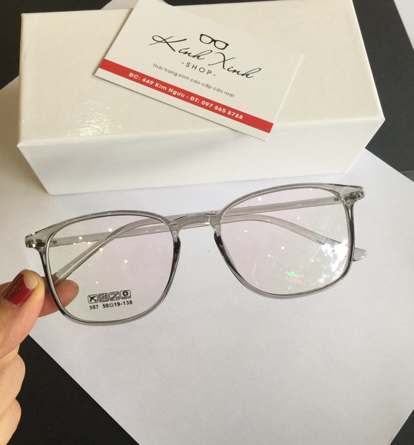 Kính mắt vuông gọng dẻo KOREA Form to Oversize thần thánh - GSD507