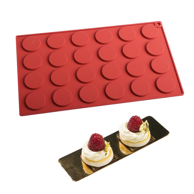Khuôn silicone Làm Bánh 24 Lỗ Tiện Lợi