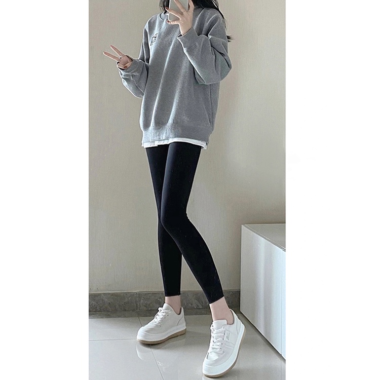 210776 Quần legging cạp cao, legging nữ ulzzang chất dai, dày dặn.