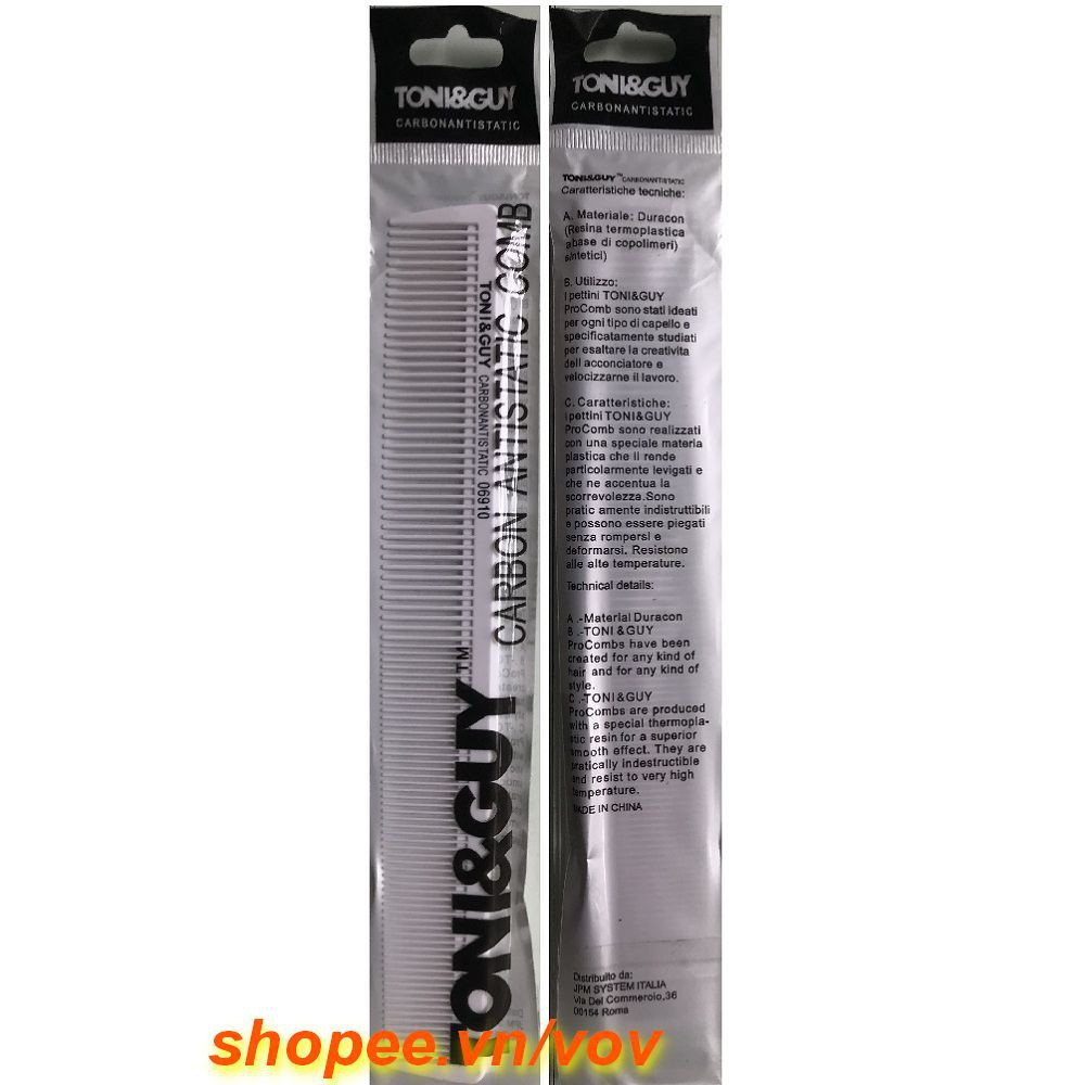 Lược Cắt Tóc Toni&Guy Trắng 06910 Cho Thợ Chuyên Nghiệp Và Người Dùng Tại Nhà