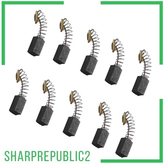 10pcs 6.5x7.5x12.5mm Electric Drill Motor Carbon Brushes with Spring Set