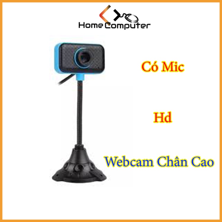 Webcam Chân Cao Kèm Mic Cho PC 480/720/1080p. Bảo Hành 6 tháng. Home.mall