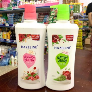 Sữa Tắm Hazeline 670g Yến Mạch Râu Tằm/Matcha Lựu Đỏ