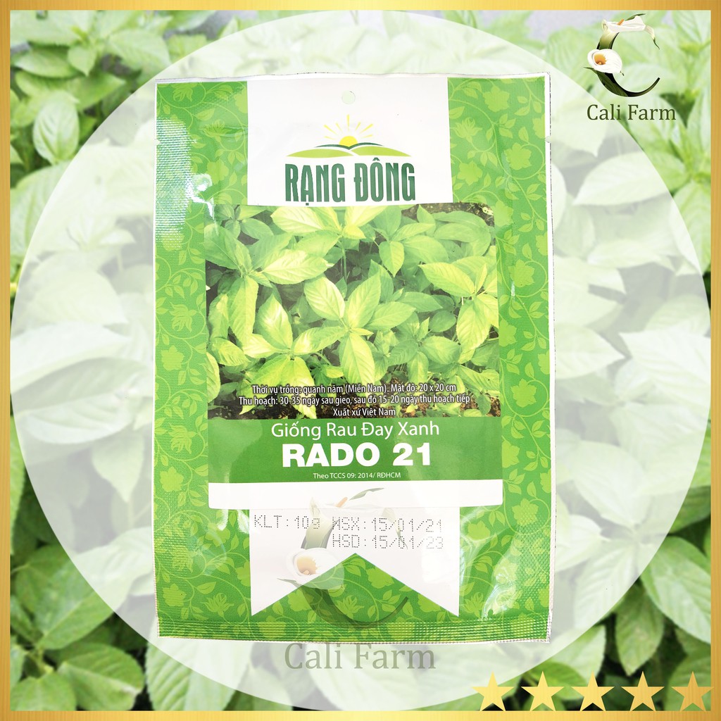 Hạt Giống Rau Đay Xanh RADO 21 gói 10gr Dễ Trồng