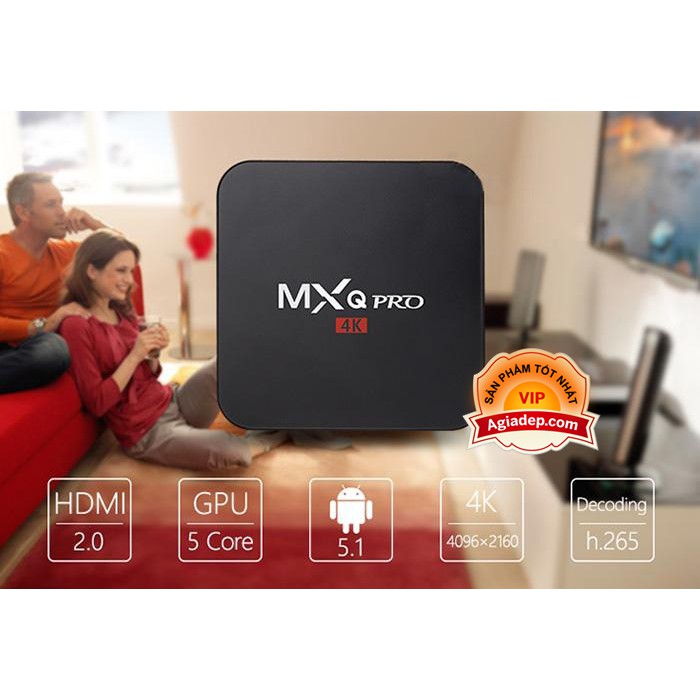 [Mã 229ELSALE hoàn 7% đơn 300K] Tivibox MXQ 2G 16G android tvbox xem phim, truyền hình, youtube (bản 2G)