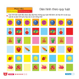 Sách - Vương quốc đồ chơi (208 miếng dán hình thông minh - IQ-EQ-CQ)