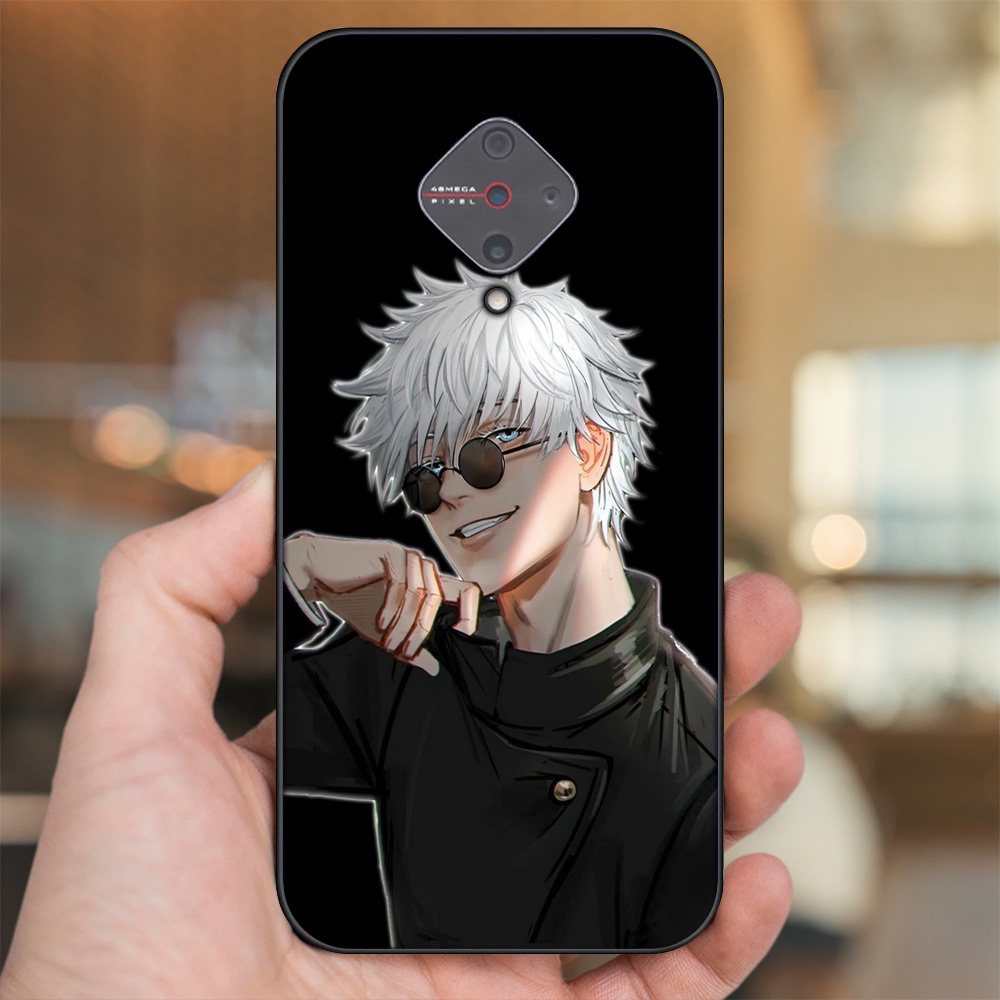 Ốp lưng Vivo S1 Pro viền đen in hình Satoru Jujutsu Kaisen