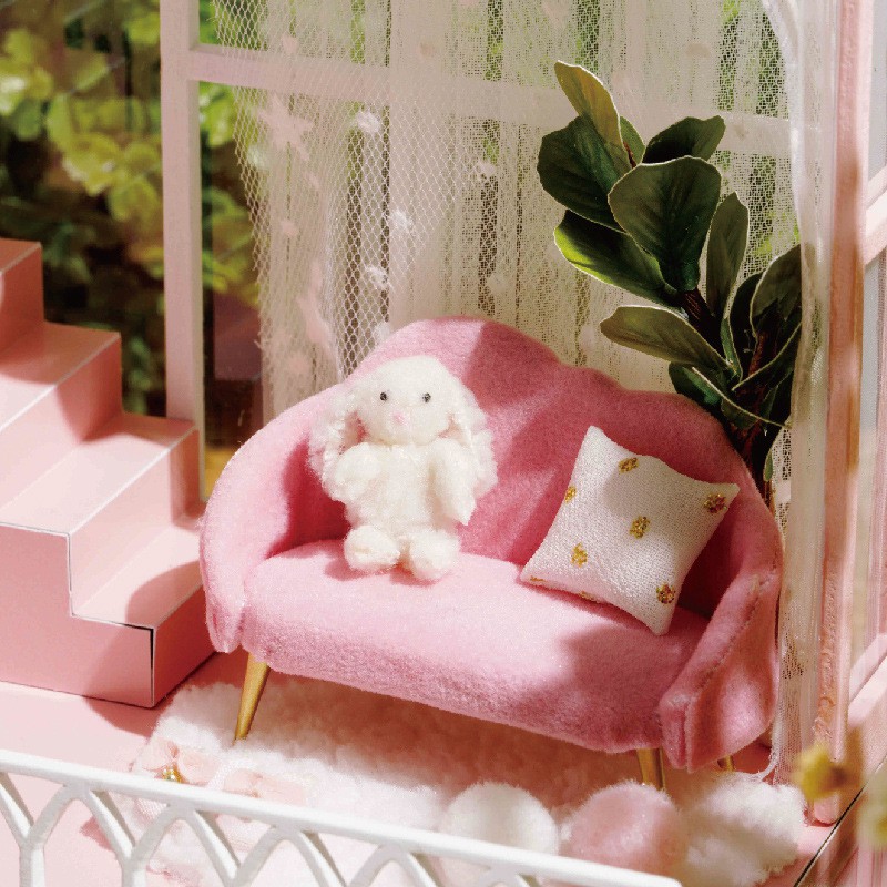Mô hình nhà búp bê DIY Doll House Miniature_ A LITTLE WARM MOMENT _Tặng TẤM CHE BỤI + KEO