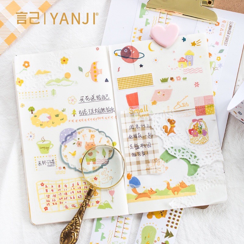 Tấm hình dán siêu dài khu rừng xanh