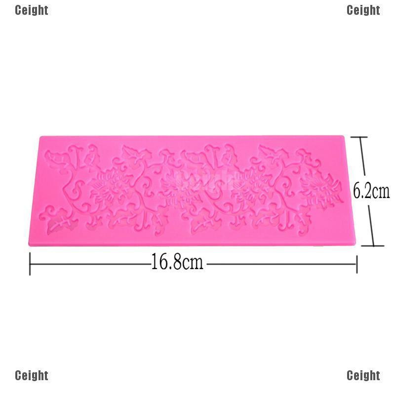 Khuôn Silicone Nhấn Bánh Dập Nổi Hình Hoa Lá Trang Trí