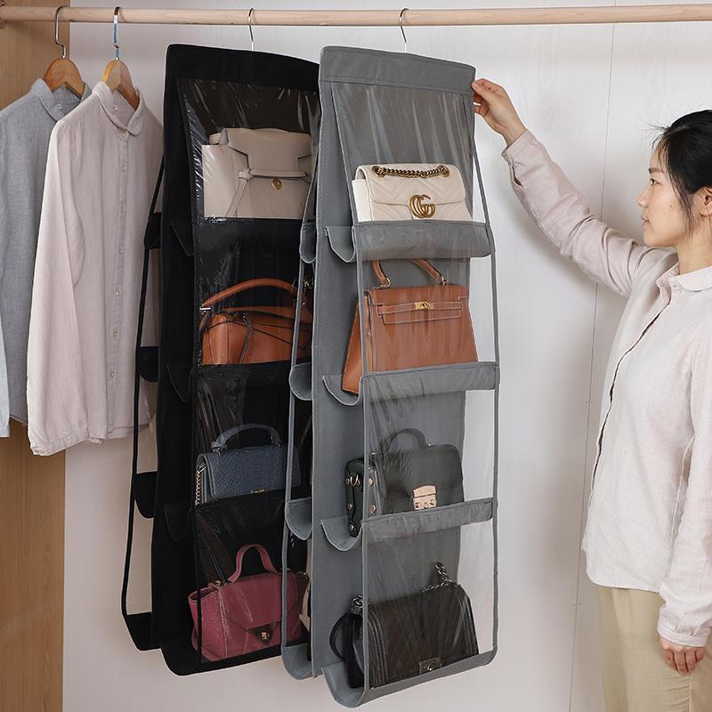 Túi Vải Đựng Túi Xách Treo Tường Hai Mặt Tiện Lợi