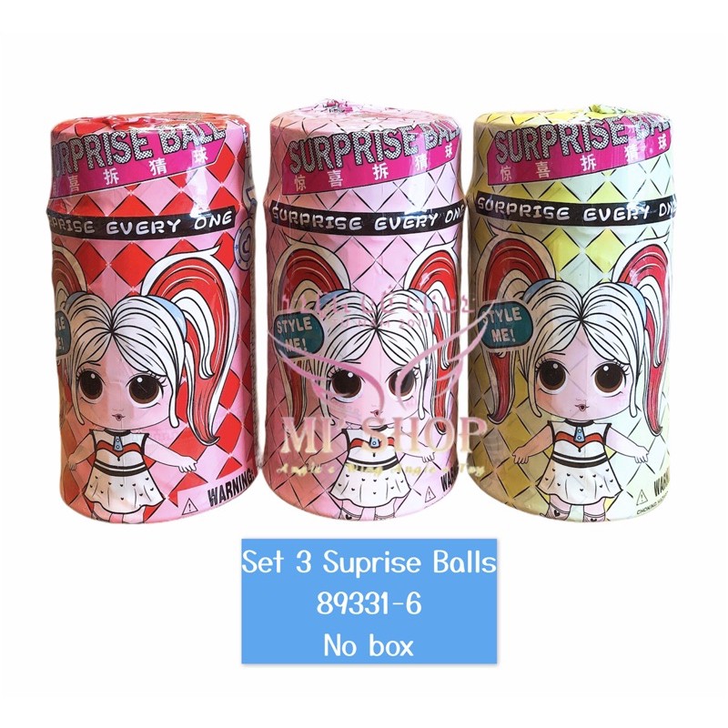 Có sẵn -  Ảnh thât 🌸🌸 Set 3 / 6 Quả Trứng Búp Bê LOL Suprise Balls 🌸🌸 Nhiều set giá tốt