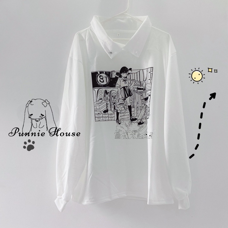 ÁO SWEATER 💜    💕💕 CỔ CAO TAY PHỒNG 💕 KIỂU DÁNG HOẠT HÌNH ANIME ✨ PHONG CÁCH NHẬT BẢN