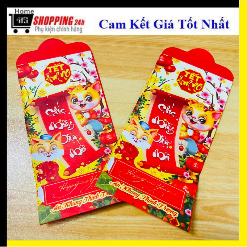 Set 10 Bao Lì Xì Tết 2023 Mừng Năm Mới Phong Cách Sang Trọng