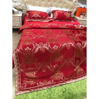 Bộ chăn ga gối chất liệu gấm lụa 5 món