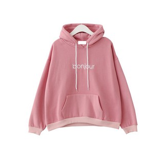 Áo hoodie chữ "xin chào" tiếng anh - pháp - nhật - h07