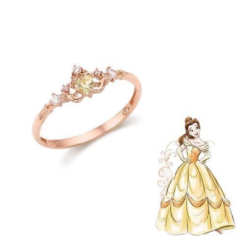 Nhẫn Mạ Bạc 925 Hình Vương Miện Công Chúa Disney Xinh Xắn Cho Nữ