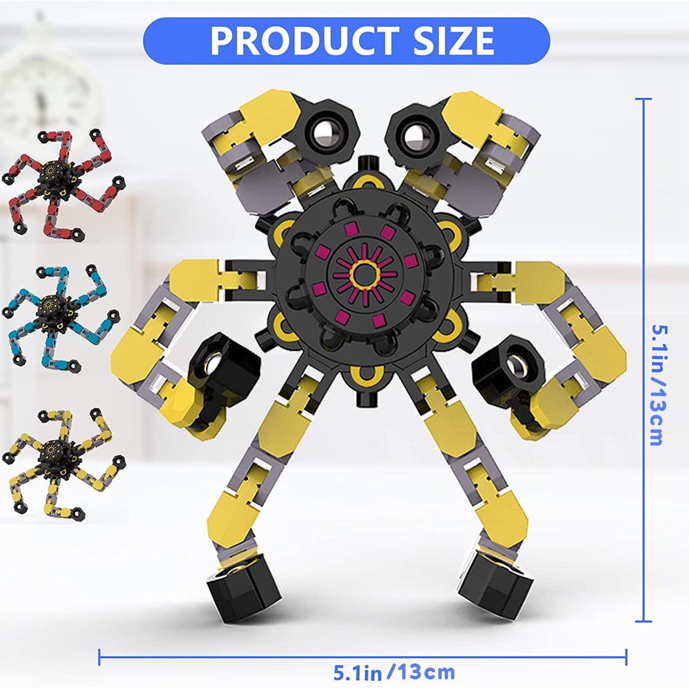 Đồ chơi con quay spinner robot biến hình thông minh 148-1