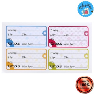 Nhãn vở Flower CAMPUS (20 cái/tập) 💗Cưng xỉu💗