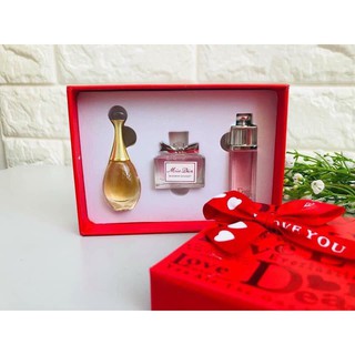Thanh lý Set quà tặng nước hoa mini nữ Dior 3 chai xách tay Mỹ