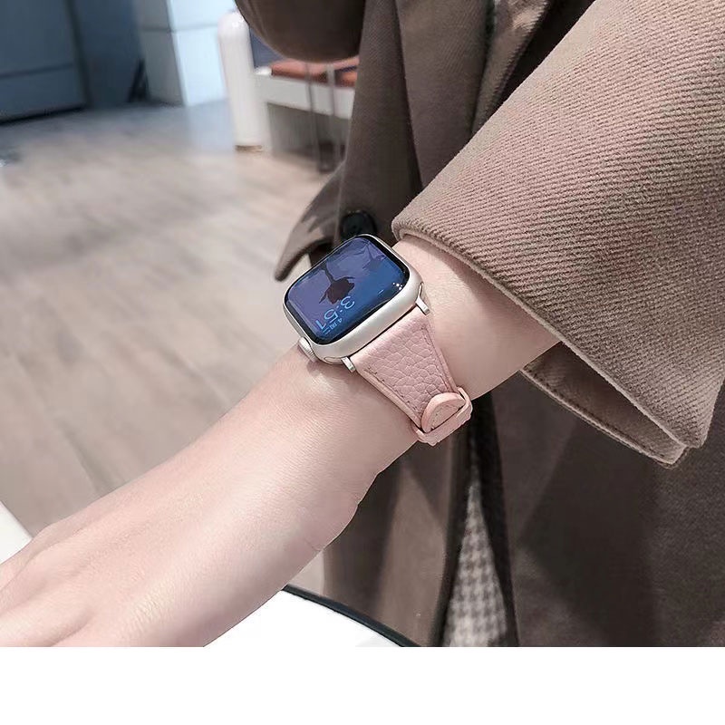 Dây Da Thay Thế 44mm 40mm 45mm 41mm 38mm 42mm Cho iWatch series 5 4 3 6 se 7