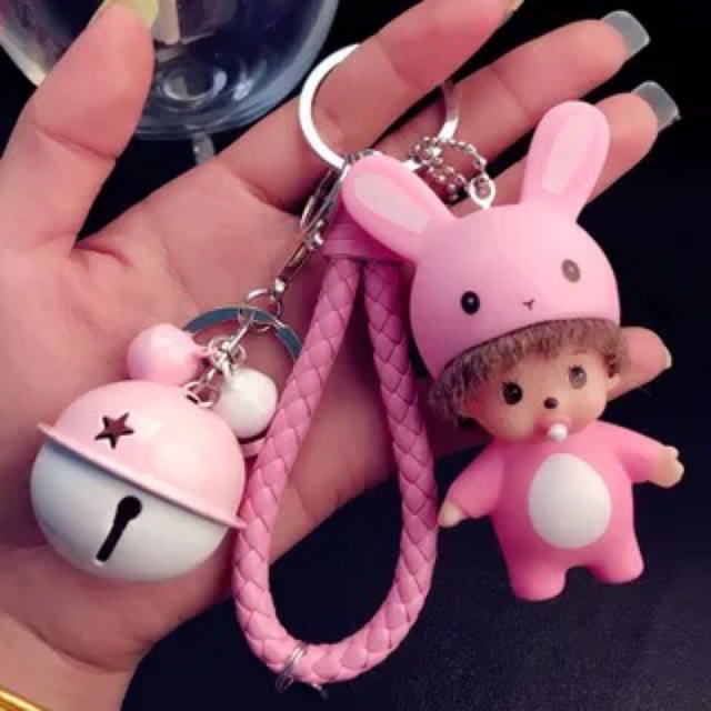 Móc chìa khoá em bé ngộ nghĩnh siêu xinh kèm chuông