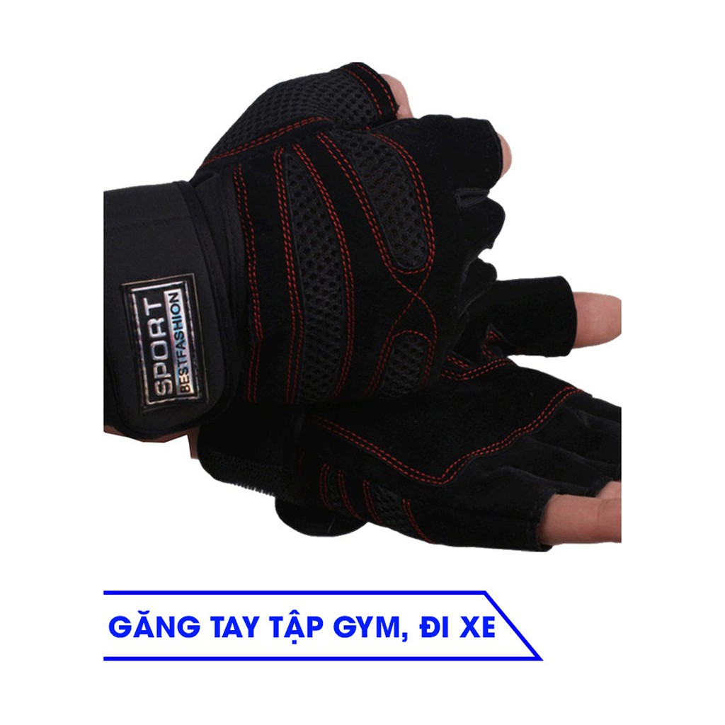 Găng tay tập GYM, găng tay tập tạ nam
