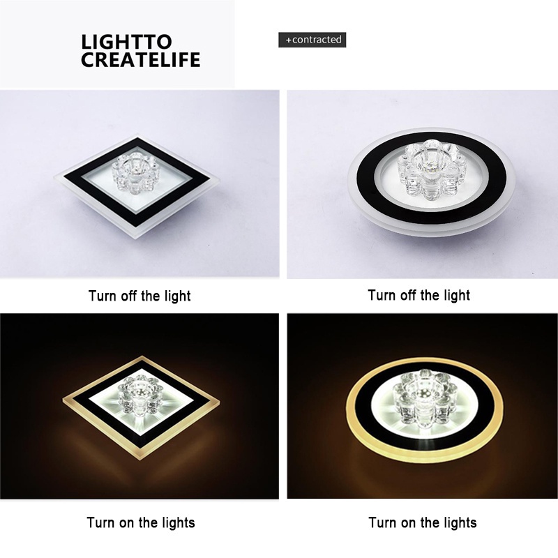 IKEE Rang Trí PhòNg KháCh Đèn Trần Phòng Ngủ Led Đèn Ốp Trần Hiện Đại Ban Công