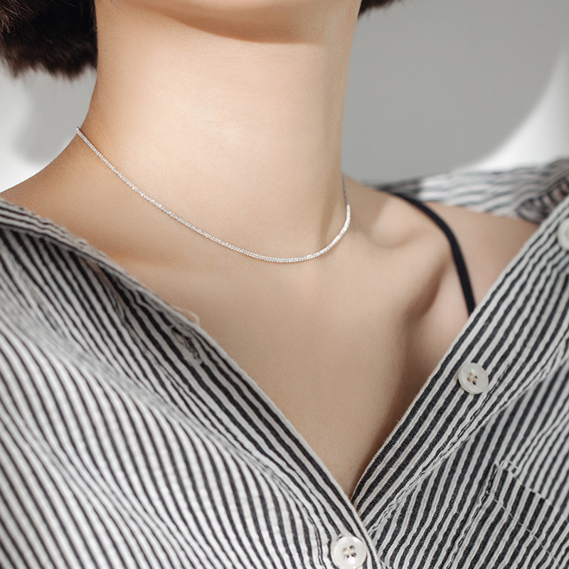 Dây Chuyền Thiết Kế Đơn Giản Phong Cách Hàn Quốc Cho Nữ
