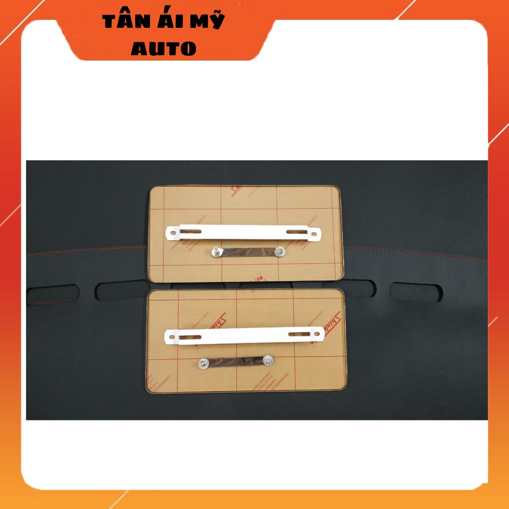 Bộ 2 khung biển số cho ô tô mới nhất hiện nay theo quy định mới kích thước 33,5cm*17cm
