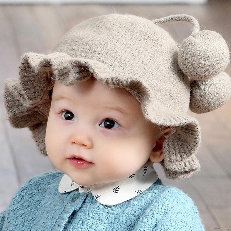 Nón xô màu trơn hoạ tiết hoạt hình phong cách Hàn Quốc cho bé