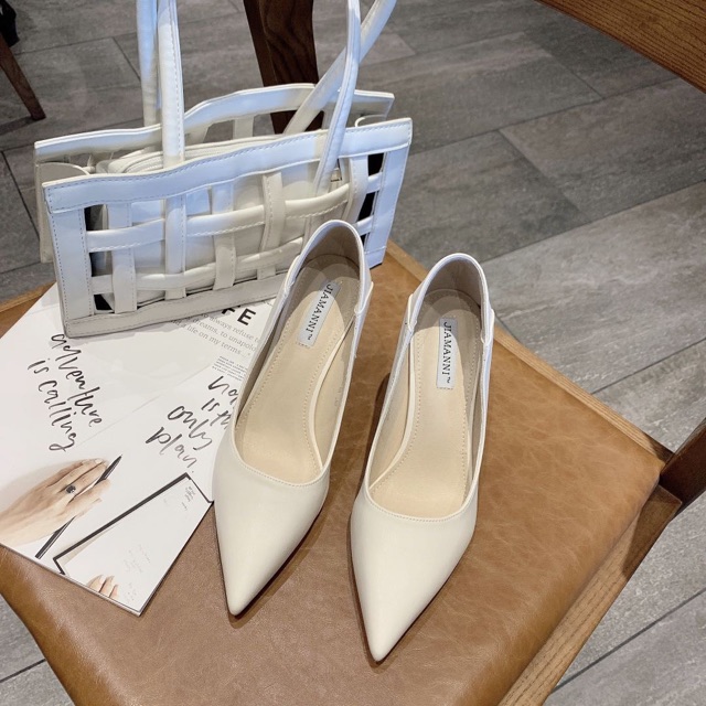 Giày cao gót da trơn gót nhọn fullbox hàng quảng châu cao cấp