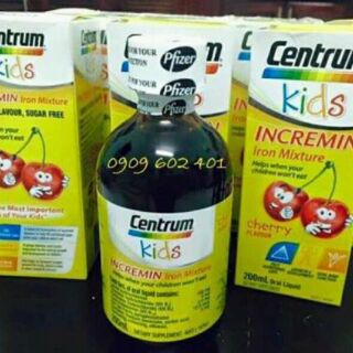 Siro Centrum Kids Incremin Iron Mixture 200ml cho trẻ biếng ăn kích thích ăn ngon, thèm ăn)