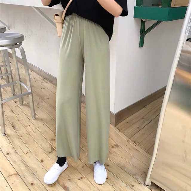 [order hàng về sau 7-10 ngày] Quần ống rộng cotton