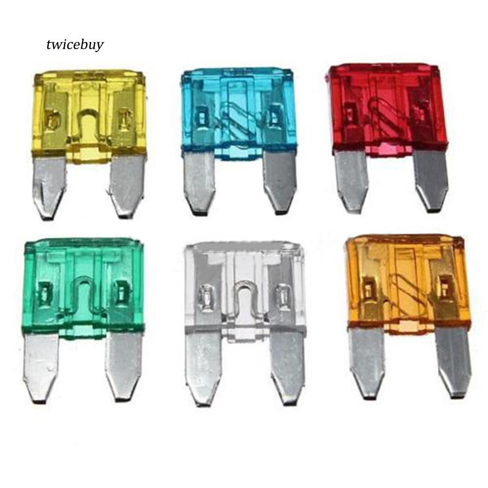 Bộ 60 cầu chì mini twby _ 5 / 10 / 15 / 20 / 25 / 30A cho ô tô xe tải | BigBuy360 - bigbuy360.vn