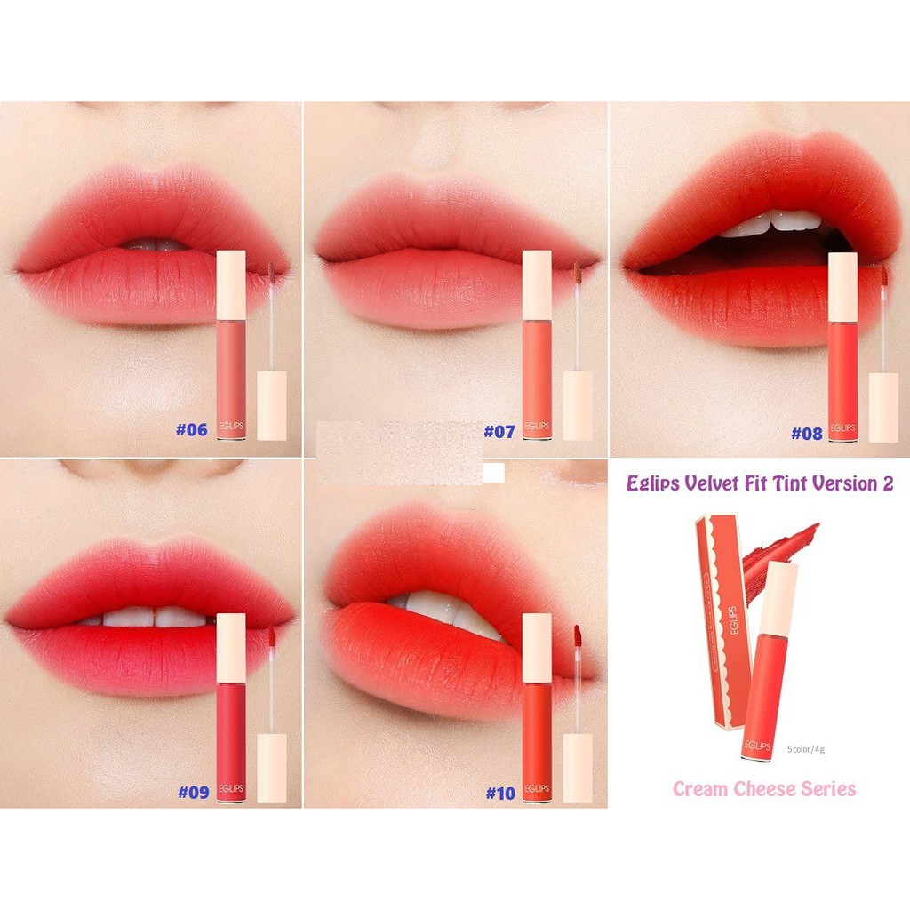 Son Kem Lì Siêu Mềm Mịn, Lên Màu Chuẩn Với Sắc Môi Cổ Điển Eglips Velvet Fit Tint